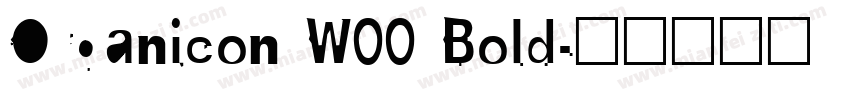 Organicon W00 Bold字体转换